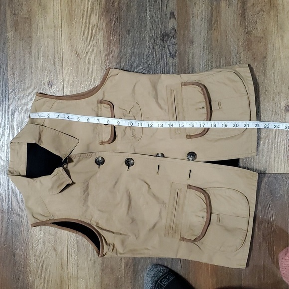 Lauren Ralph Lauren reversible leather trimmed hunting outdoor vest - Picture 9 of 9